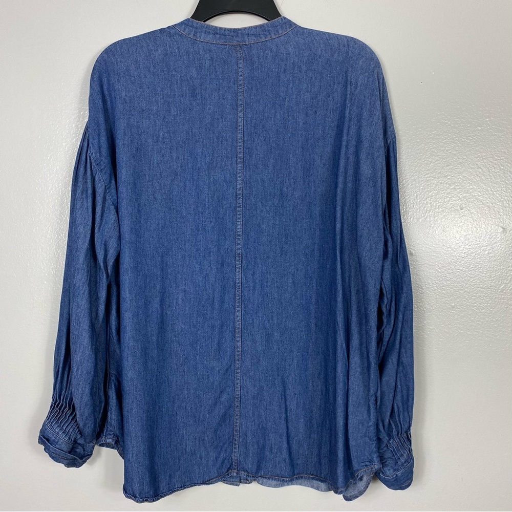 Soft Surroundings grotto denim shirt/jacket Sz L - Picture 7 of 8